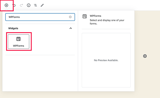 ปุ่มฝังใน WPForms