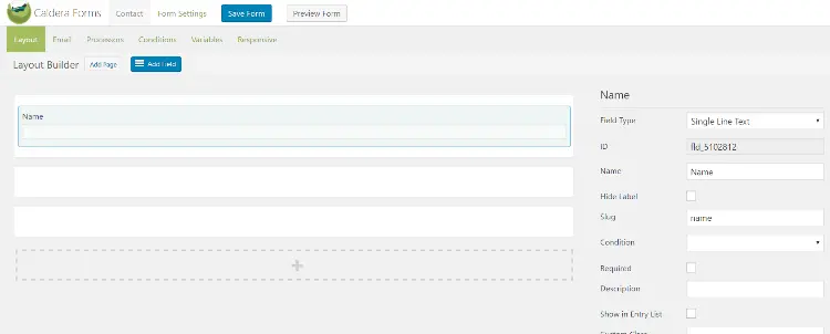 interface utilisateur caldeira
