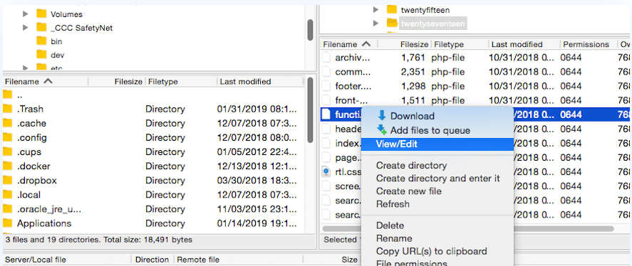 แก้ไขไฟล์ wp-config.php