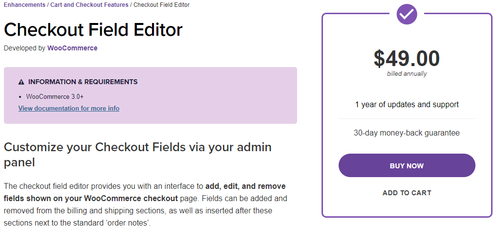 Editor del campo di pagamento di WooCommerce