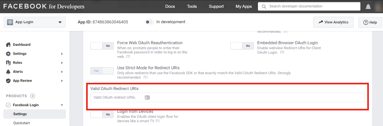 유효한 oauth 리디렉션 URL