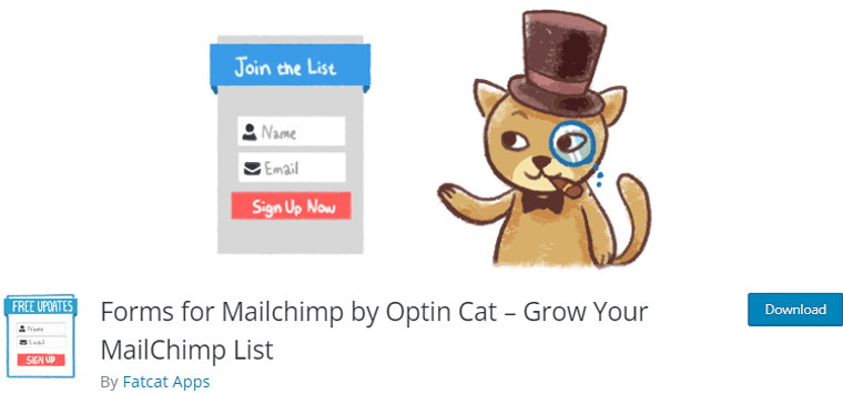 Plugin WordPress Optin Cat Mailchimp