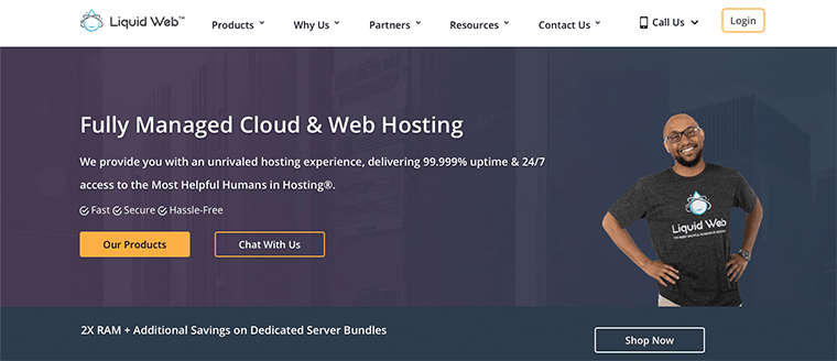 Liquid Web WordPress 호스팅 서비스