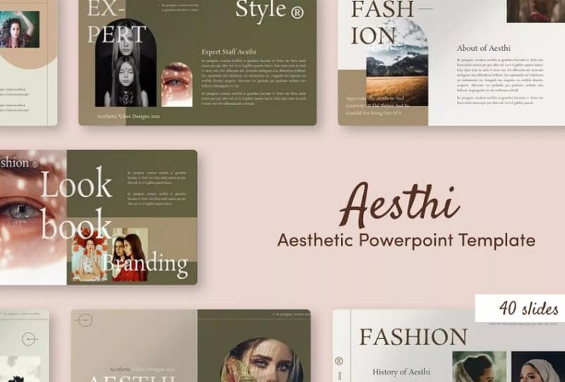 Aesthi美学PowerPoint模板