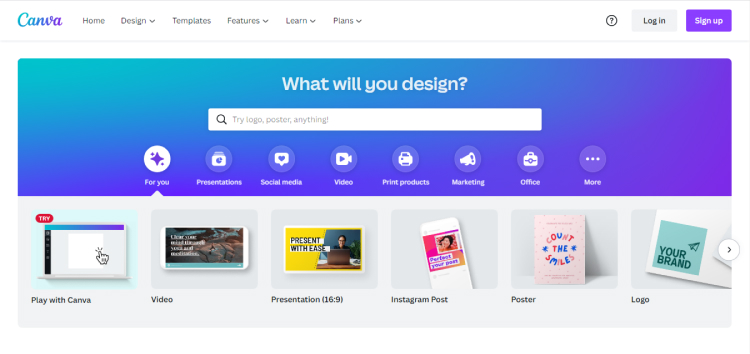 Canva untuk membuat postingan instagram