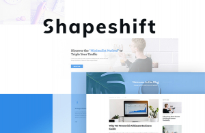 shapeshift cea mai bună temă de dezvoltare a site-ului wordpress