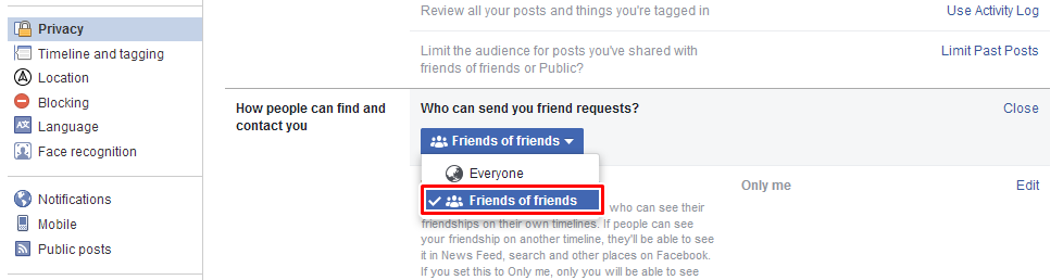 Consejo de privacidad de Facebook 7