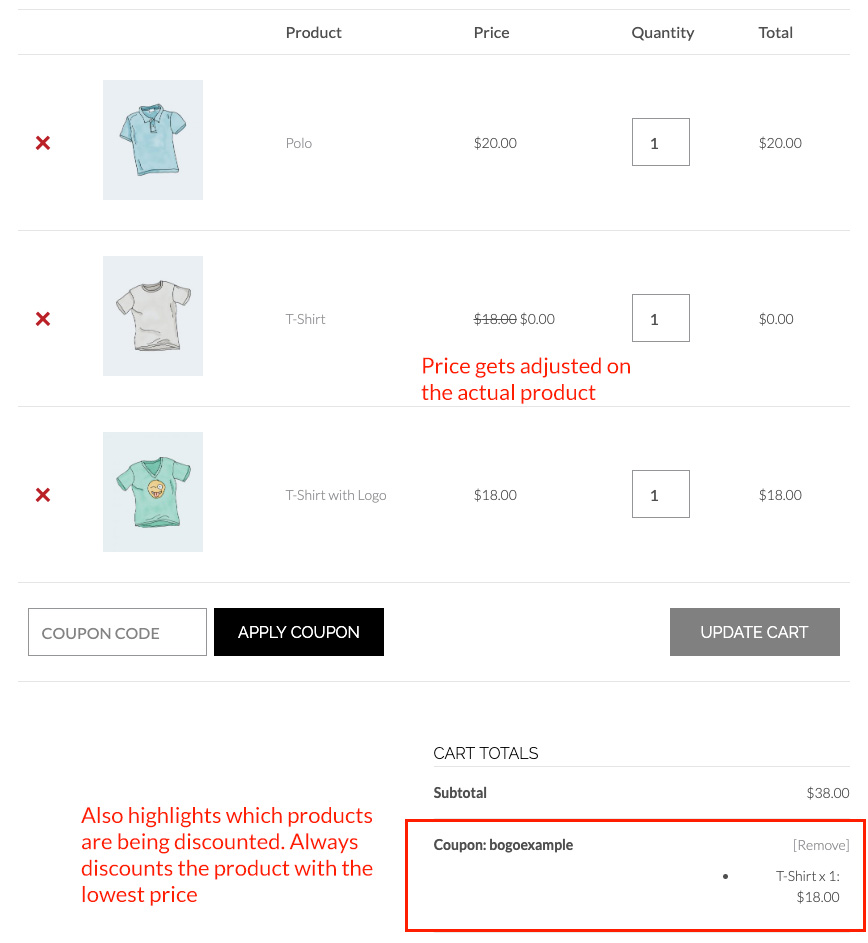 bogo-woocommerce-cart-deal - คูปองขั้นสูง