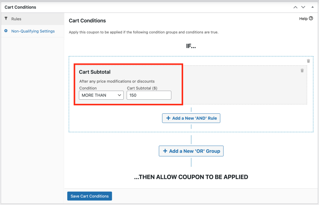 cart-conditions-cart-subtotals-more-than-150 - คูปองขั้นสูง