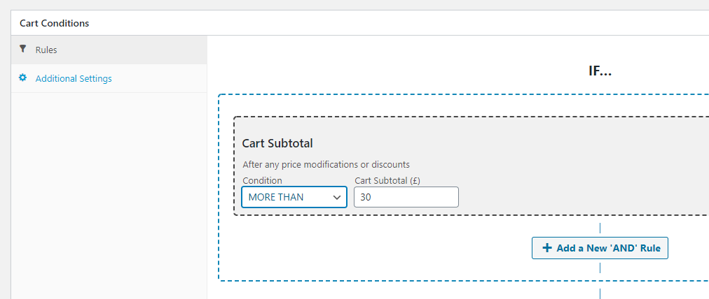 subtotal-nilai - Kupon Lanjutan Setting WooCommerce coupon restriction for the cart subtotal value.
