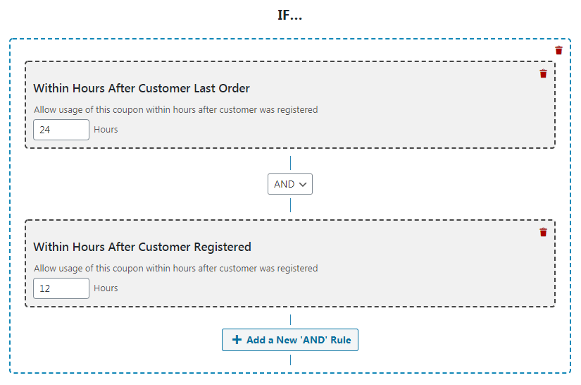 condition-order-register-combined - 고급 쿠폰 Using multiple cart conditions.