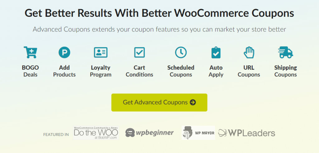 高度なクーポン-ホームページ - 高度なクーポン The Advanced Coupons plugin.