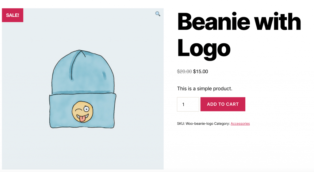 woocommerce-product-discount - 高度なクーポン A product in the WooCommerce store.