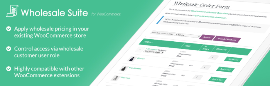 卸売価格 - 高度なクーポン The Wholesale Prices plugin