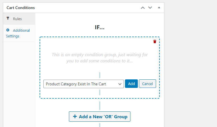 cart-conditions - 高度なクーポン Configuring cart conditions in Advanced Coupons