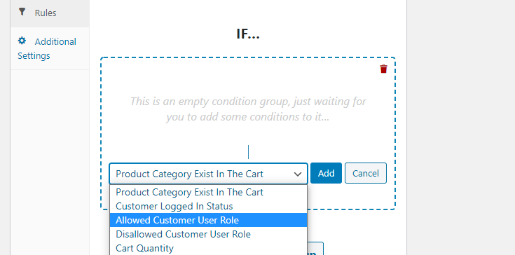 allowed-disallowed-role - 高度なクーポン Allow or disallow specific user roles from using coupons