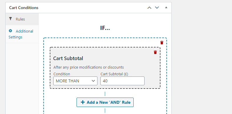 subtotal-condition - 高级优惠券 Creating a cart subtotal condition