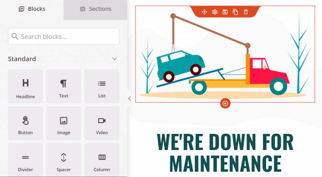 woocommerce-maintenance-mode-plugin - คูปองขั้นสูง Editing a WooCommerce maintenance mode page