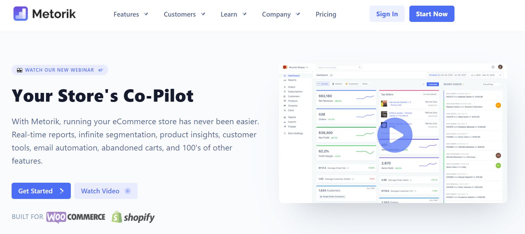 metorik - คูปองขั้นสูง Metorik provides you with real-time reports and product insights to help you increase sales.