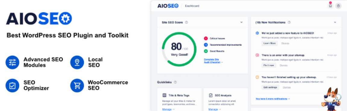 aioseo - คูปองขั้นสูง All-In-One SEO is a WordPress plugin that helps you improve your SEO across your entire store.