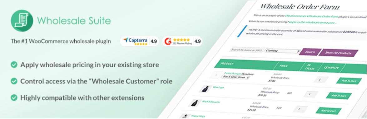 wholesalesuite - คูปองขั้นสูง Wholesale suite helps you take your wholesale business online.