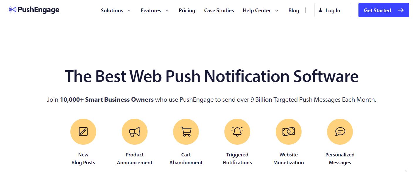 pushengage - คูปองขั้นสูง PushEngage is one of the best WooComemrce plugins to increase sales as it sends automatic push notifications to your clients.