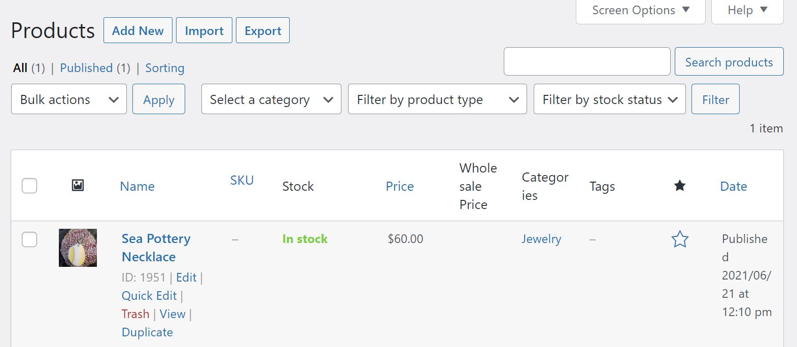 المنتج قلادة - كوبونات متقدمة Editing your products in the WordPress dashboard