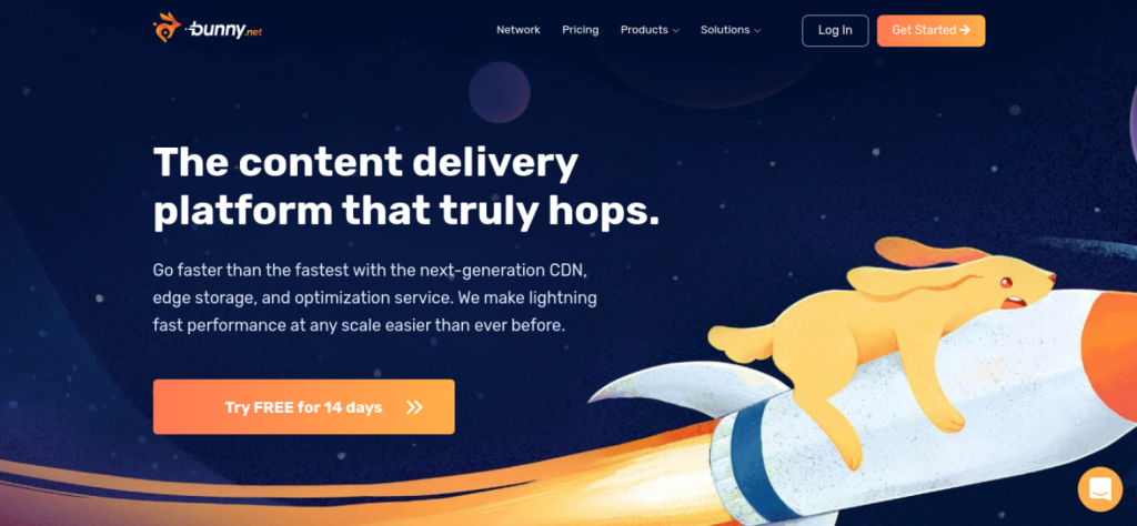 bunnycdn - Расширенные купоны The BunnyCDN website.