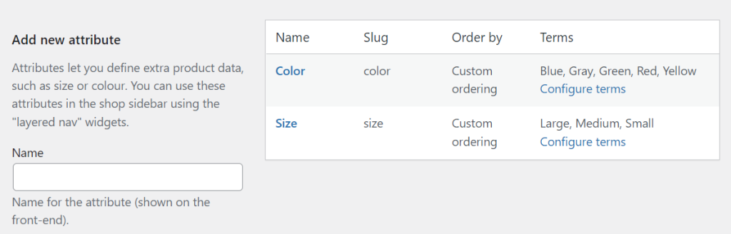 product-attribute-woocommerce - 高度なクーポン Product attributes in WooCommerce