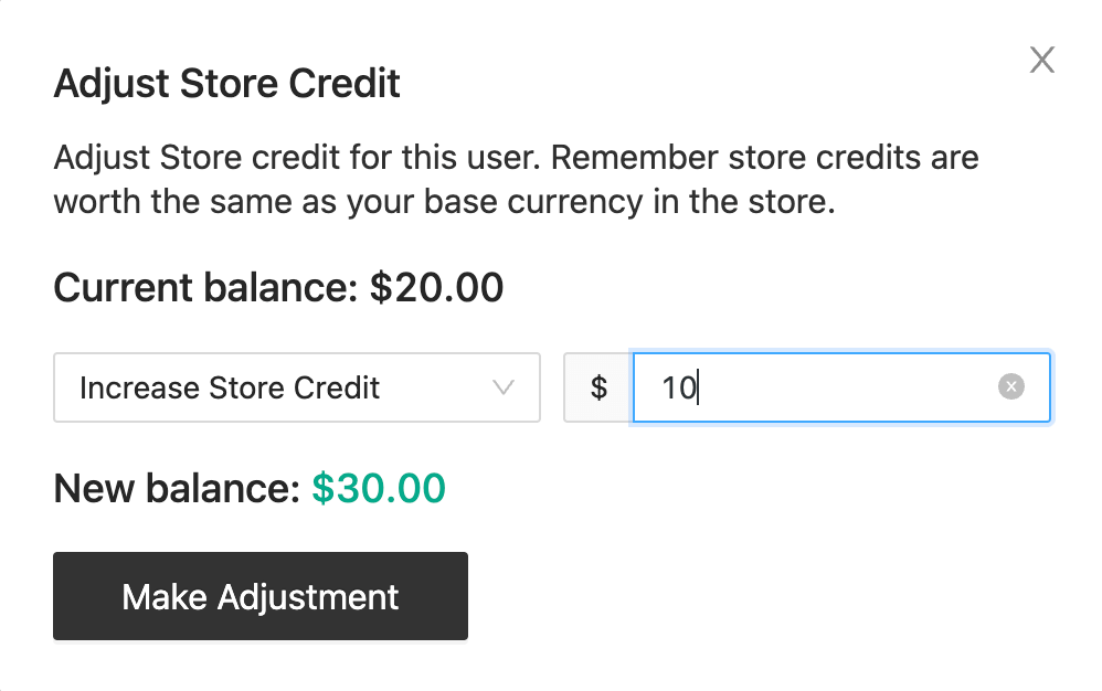 Sesuaikan-Store-Credit - Kupon Tingkat Lanjut Adjust store credit