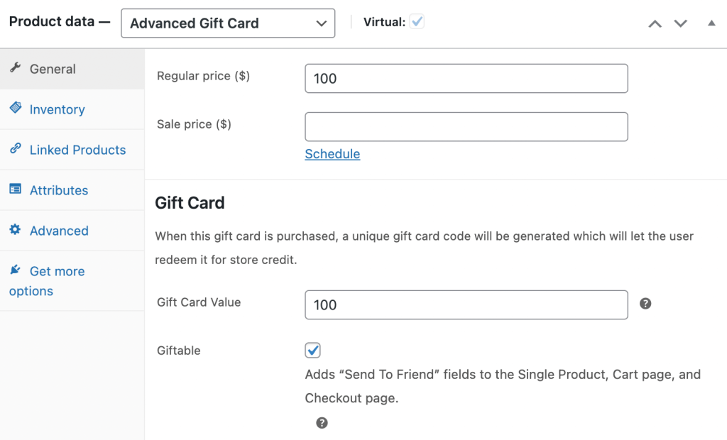 Nilai-Kartu Hadiah - Kupon Tingkat Lanjut Gift card value