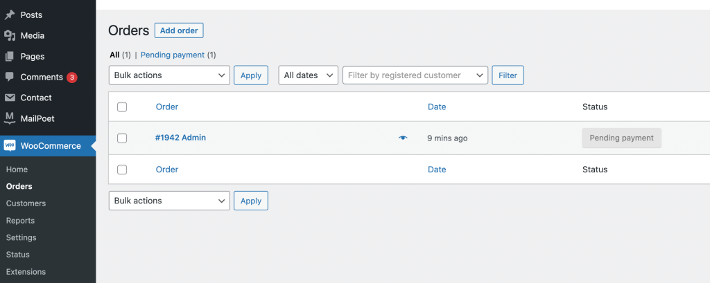 WooCommerce-Orders - Kupon Tingkat Lanjut WooCommerce orders