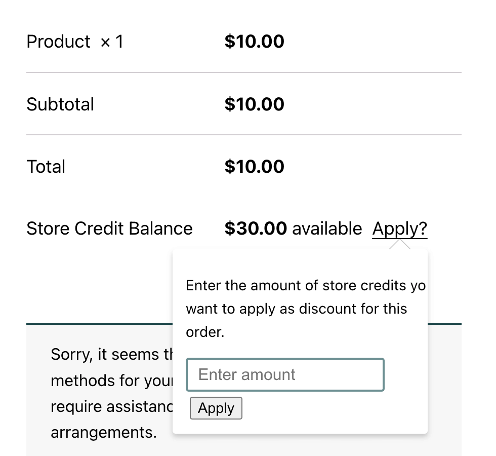 Terapkan-Toko-Kredit - Kupon Tingkat Lanjut Apply store credit