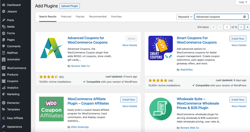 search-advanced-coupon-plugin - Cupones avanzados Search for Advanced Coupons plugin in WordPress