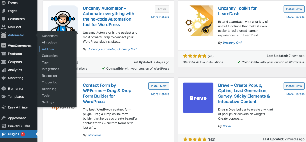 add-a-new-recipe - Cupones avanzados Add a new recipe to your WooCommerce store using Uncanny Automator