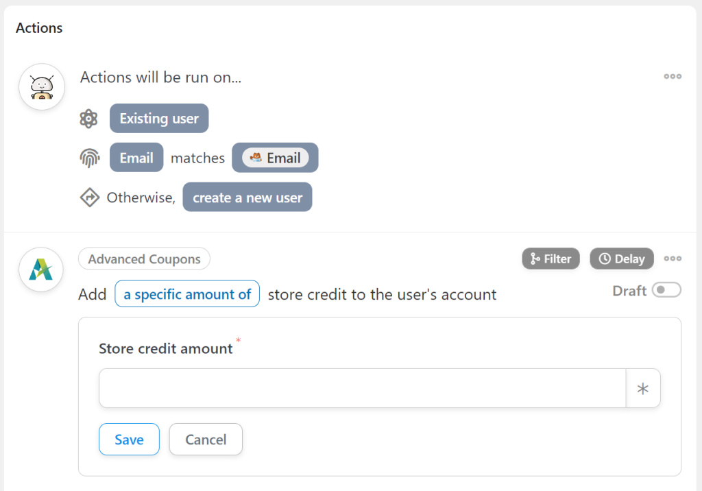 set-store-credit-amount - Cupoane avansate Configure the amount of store credit that users will receive