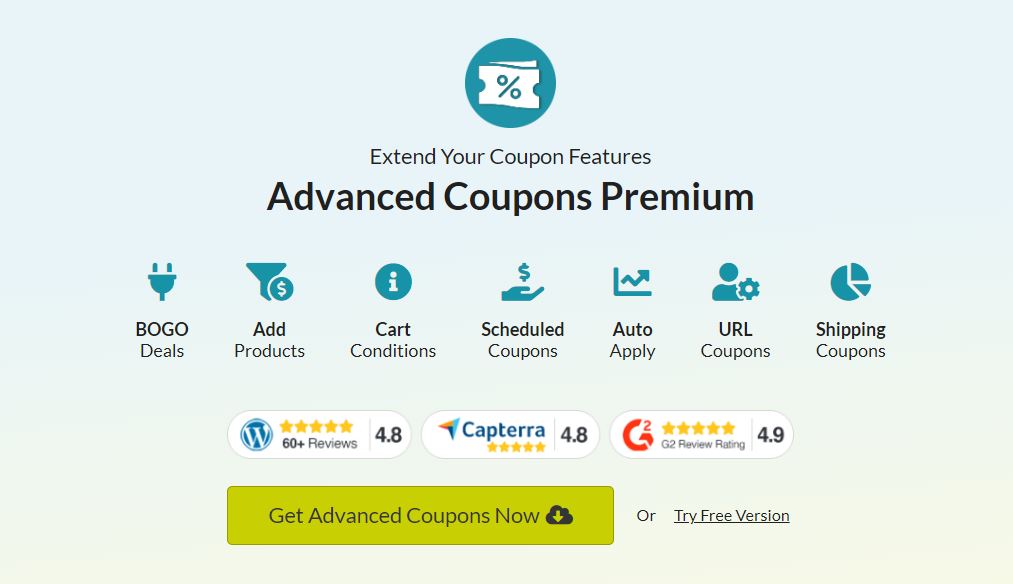 acfw - 高級優惠券 The Advanced Coupons premium plugin.