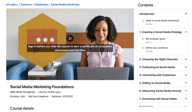 社交媒體營銷課程：linkedin學習