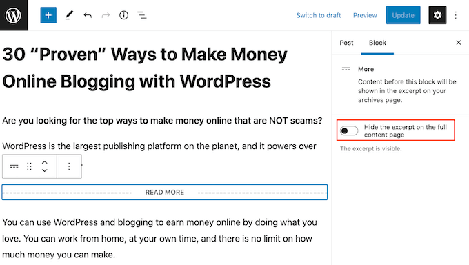 تخصيص قالب WordPress More