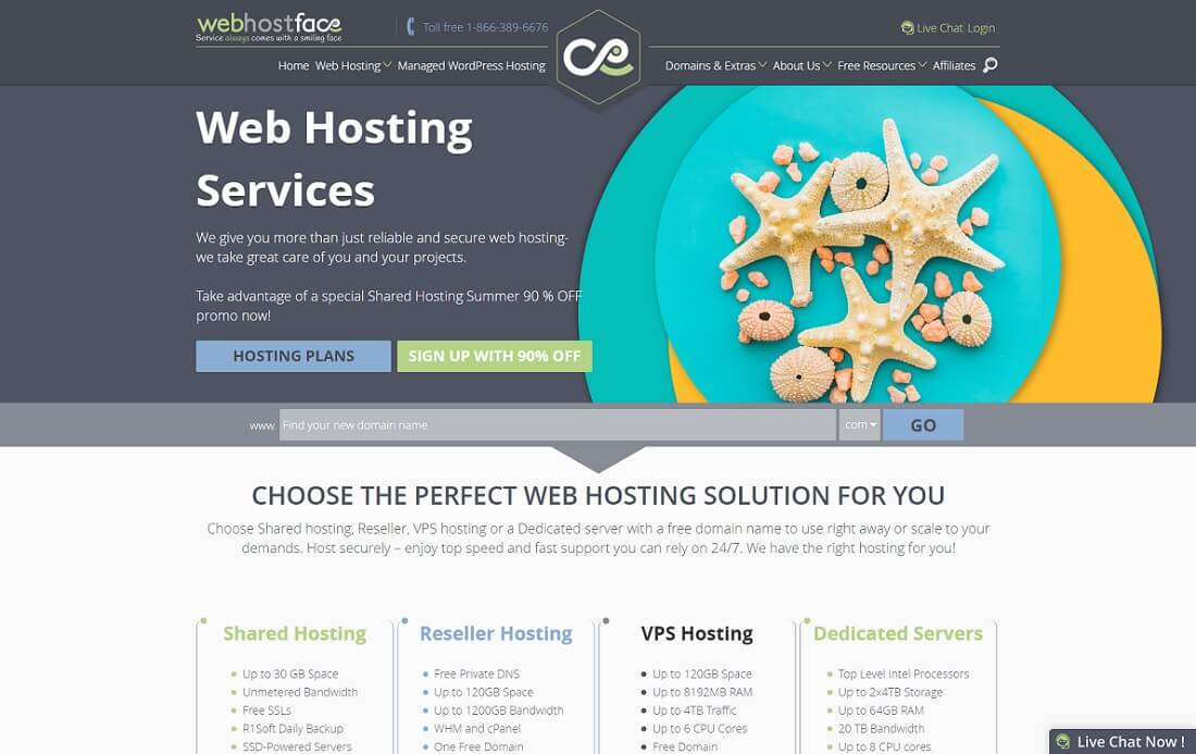 hébergement multi-domaines webhostface