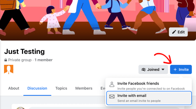 Facebook permite utilizatorilor să invite prieteni într-un grup