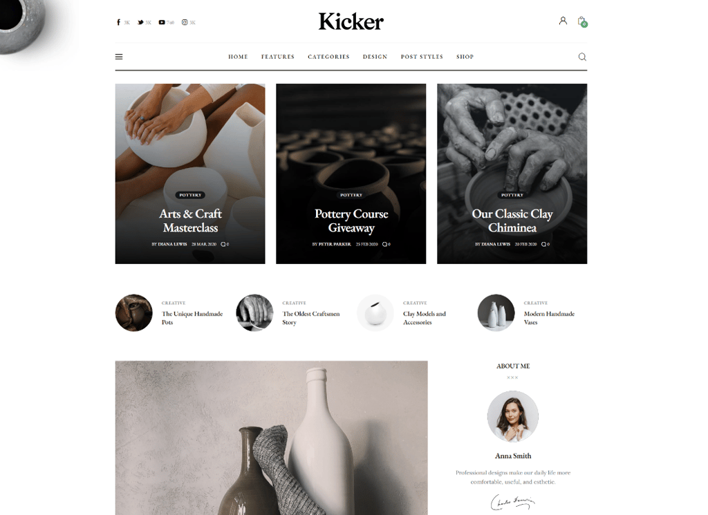 Kicker - Tema WordPress Majalah Blog Serbaguna
