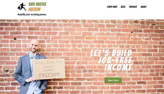Exemple de site-uri web personale: Nick Loper: Side Hustle Nation