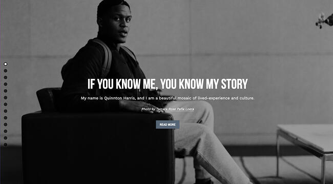 cele mai bune site-uri web personale: quinnton harris