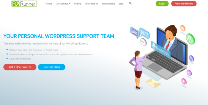 ใช้ FixRunner สำหรับการสนับสนุนด้านเทคนิคเมื่อพิจารณาบริการการจัดการ WordPress