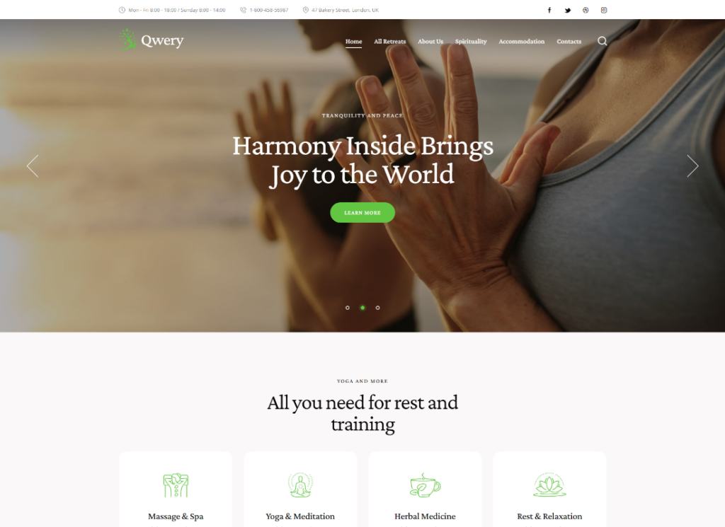 Qwery - 다목적 비즈니스 WordPress 테마