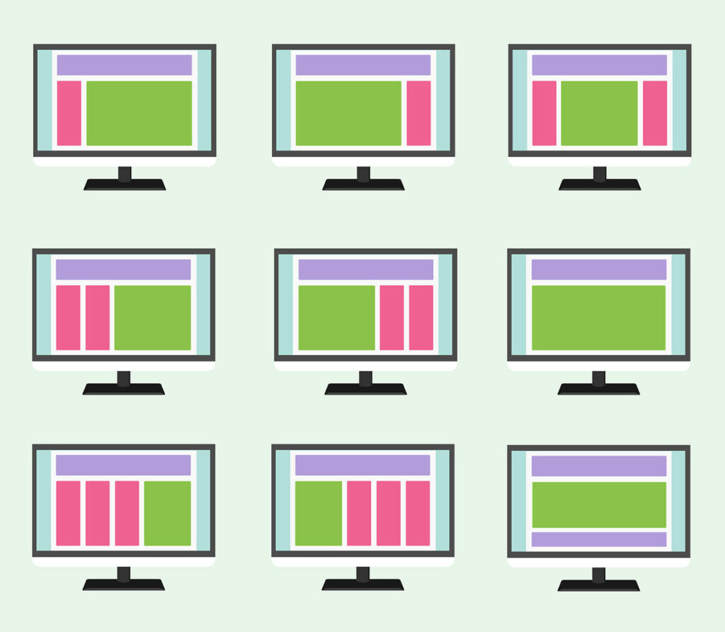 Layout del sito web