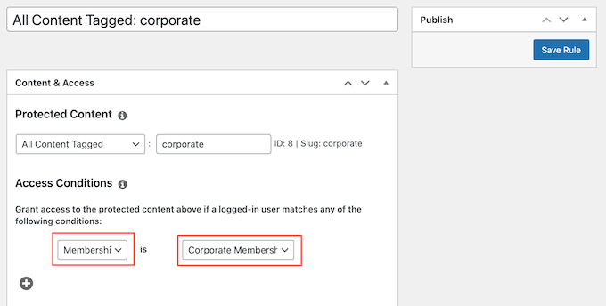 Restringindo o acesso ao conteúdo usando os níveis MemberPress