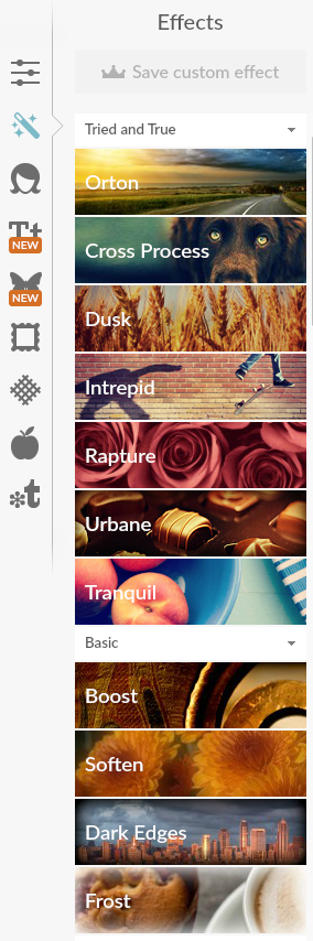画像編集ツール PicMonkey でフィルター、シャープ、ぼかしを編集します。