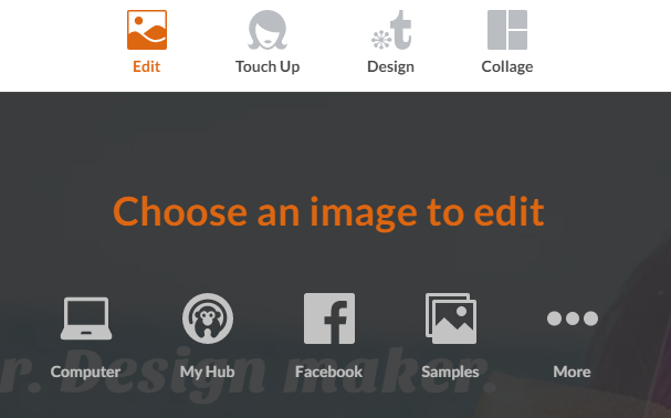 PicMonkey は、既存の画像を編集できる画像編集ツールです。